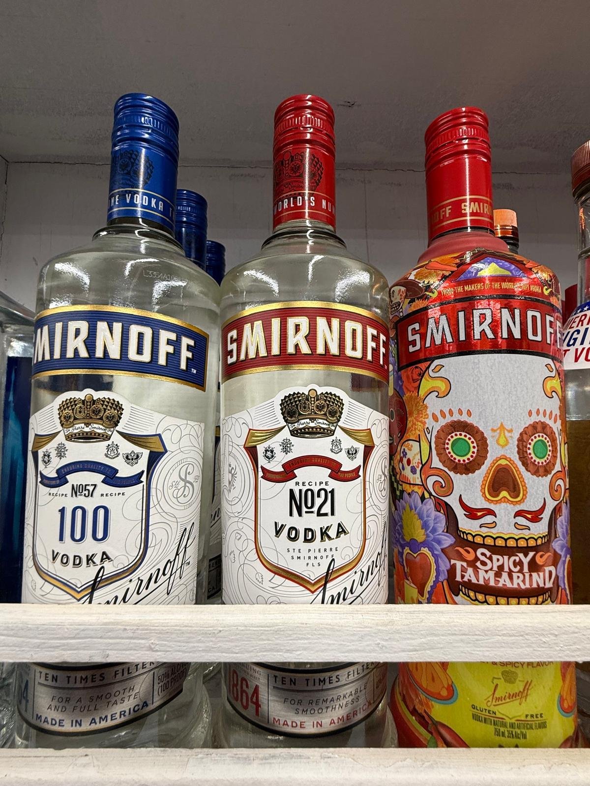 Vodka selection