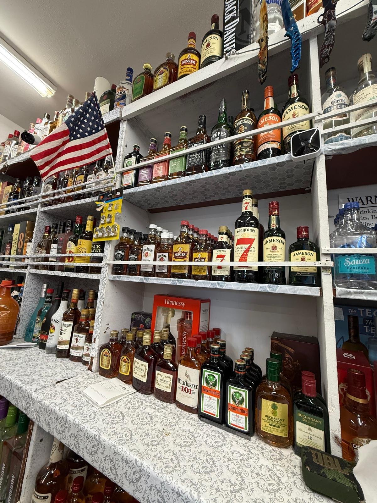 A wide range of spirits